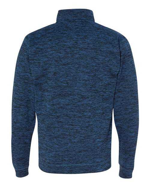 J. America 8614 Cosmic Fleece Quarter-Zip Sweatshirt - Royal Fleck - HIT a Double