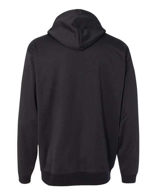 J. America 8615 Polyester Tailgate Hooded Sweatshirt - Black - HIT a Double