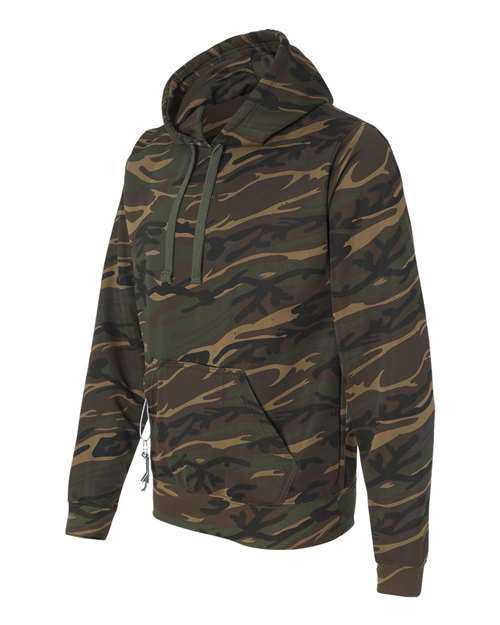 J. America 8615 Polyester Tailgate Hooded Sweatshirt - Camo - HIT a Double