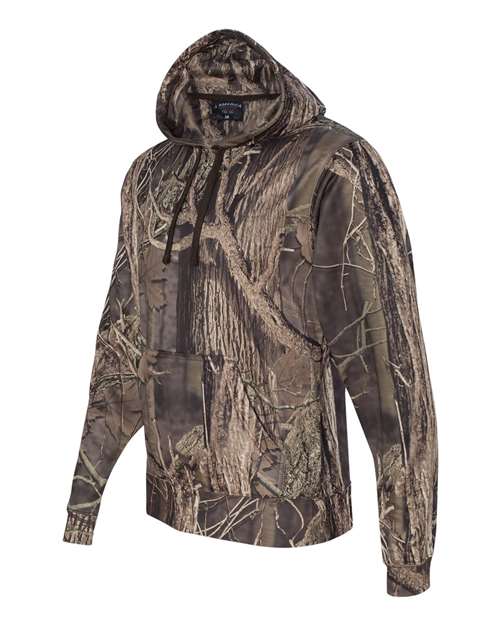 J. America 8615 Polyester Tailgate Hooded Sweatshirt - Outdoor Camo - HIT a Double