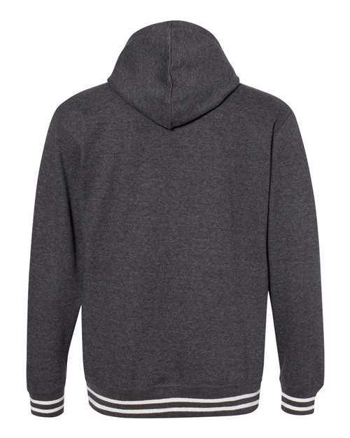 J. America 8649 Relay Fleece Hooded Sweatshirt - Black - HIT a Double