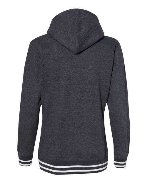 J. America 8651 Womens Relay Hooded Sweatshirt - Black - HIT a Double
