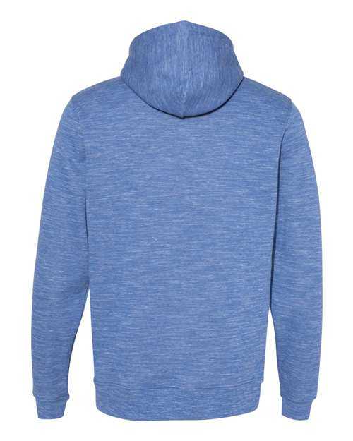J. America 8677 Mlange Fleece Hooded Sweatshirt - Royal - HIT a Double