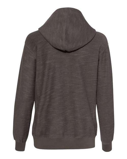 J. America 8694 Womens French Terry Sport Lace Scuba Hooded Pullover - Charcoal - HIT a Double
