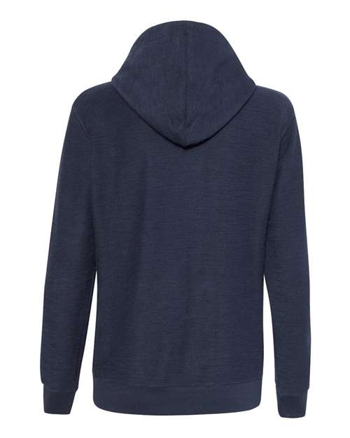 J. America 8694 Womens French Terry Sport Lace Scuba Hooded Pullover - Navy - HIT a Double