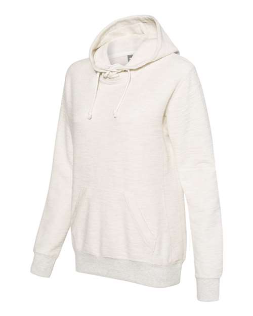 J. America 8694 Womens French Terry Sport Lace Scuba Hooded Pullover - Oatmeal - HIT a Double