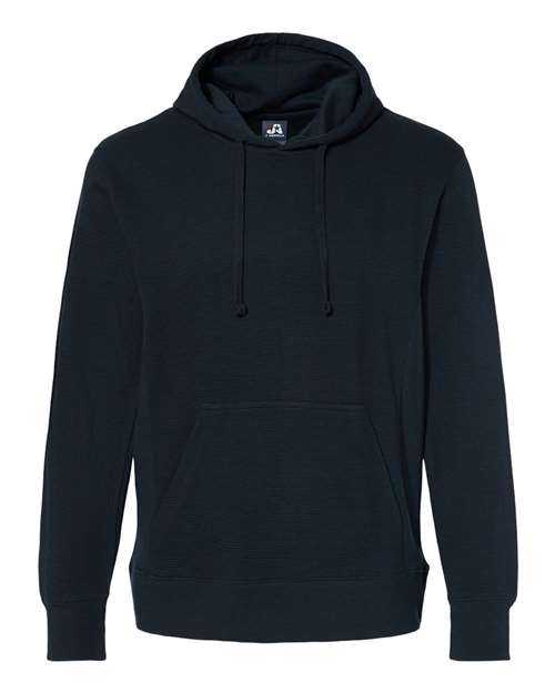 J. America 8706 Ripple Fleece Hooded Sweatshirt - Navy - HIT a Double