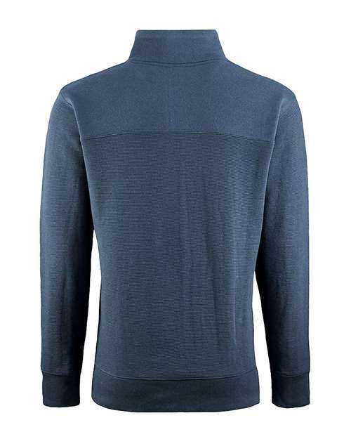 J. America 8708 Ripple Fleece Snap Sweatshirt - Navy - HIT a Double