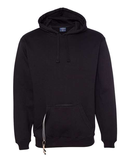 J. America 8815 Tailgate Hooded Sweatshirt - Black - HIT a Double