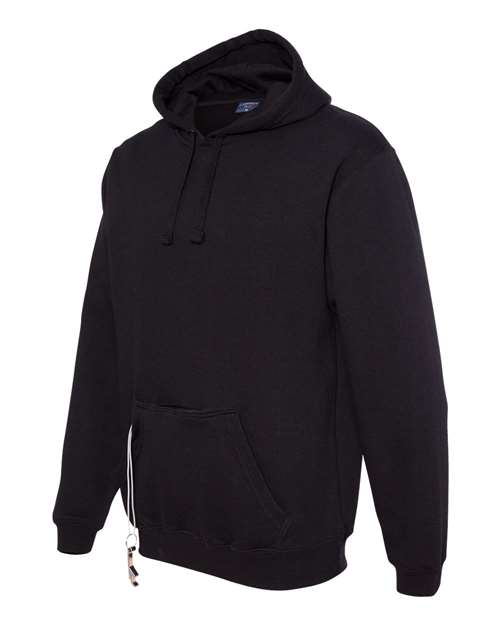J. America 8815 Tailgate Hooded Sweatshirt - Black - HIT a Double