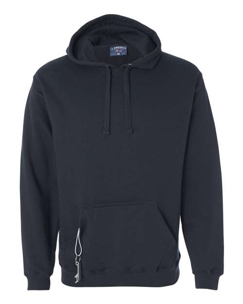 J. America 8815 Tailgate Hooded Sweatshirt - Navy - HIT a Double