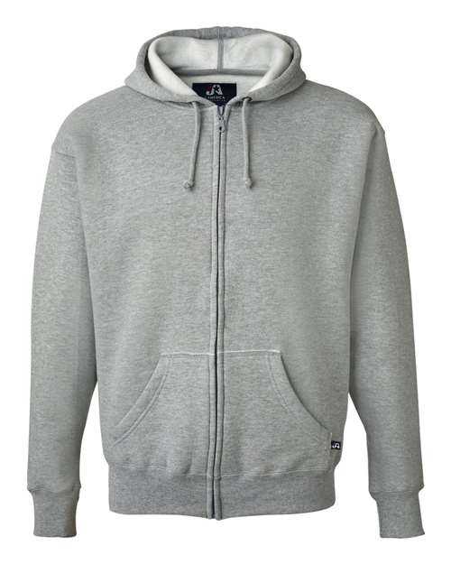 J. America 8821 Premium Full-Zip Hooded Sweatshirt - Oxford - HIT a Double