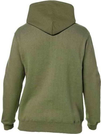 J. America 8824 Premium Hooded Sweatshirt - Military Green - HIT a Double - 2