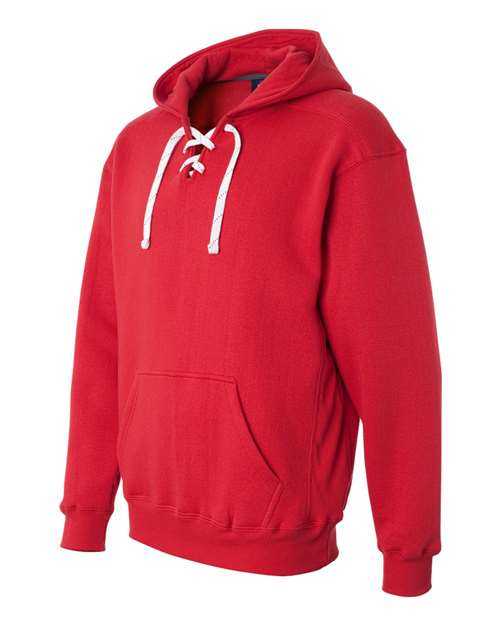 J. America 8830 Sport Lace Hooded Sweatshirt - Red - HIT a Double