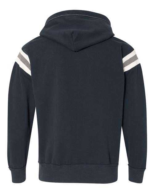 J. America 8847 Vintage Athletic Hooded Sweatshirt - Vintage Navy - HIT a Double - 3