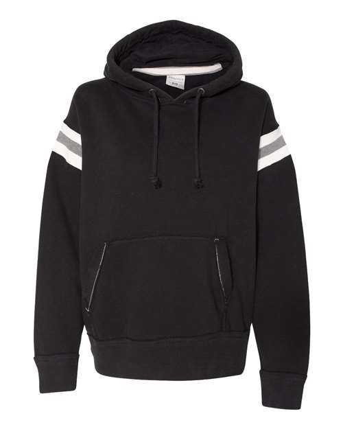 J. America 8847 Vintage Athletic Hooded Sweatshirt - Black - HIT a Double