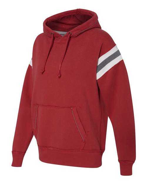J. America 8847 Vintage Athletic Hooded Sweatshirt - Simply Red - HIT a Double