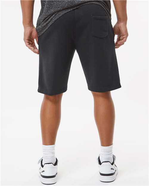 J. America 8855 Triblend Fleece Shorts - Black Solid - HIT a Double - 4