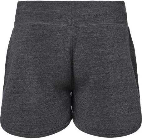 J. America 8856 Women&#39;s Fleece Shorts - Black Triblend&quot; - &quot;HIT a Double