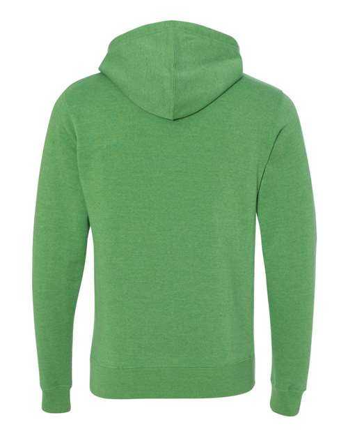 J. America 8871 Triblend Fleece Hooded Sweatshirt - Green Triblend - HIT a Double
