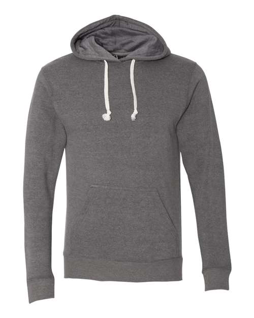 J. America 8871 Triblend Fleece Hooded Sweatshirt - Smoke Triblend - HIT a Double