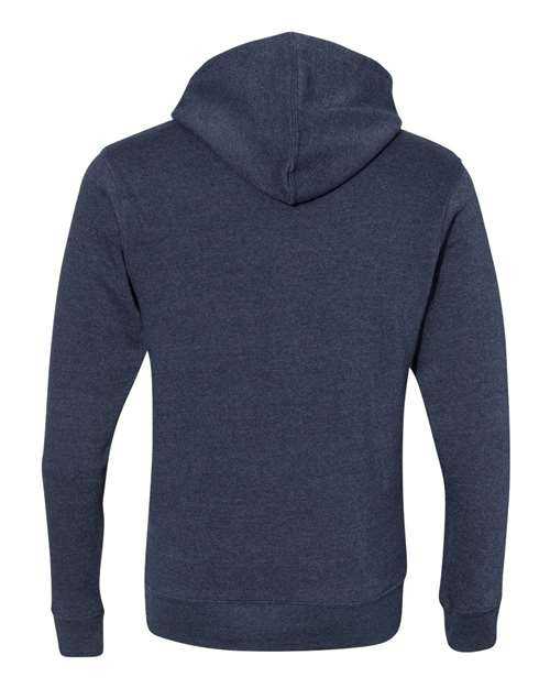 J. America 8871 Triblend Fleece Hooded Sweatshirt - True Navy Triblend - HIT a Double