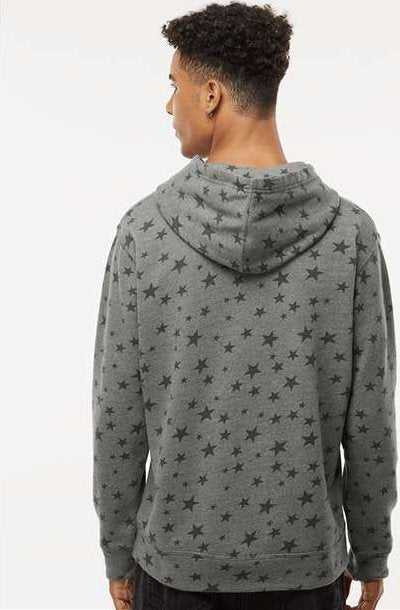 J. America 8871 Triblend Fleece Hooded Sweatshirt - Smoke Stars Triblend&quot; - &quot;HIT a Double