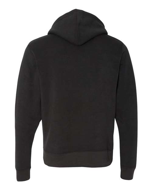 J. America 8872 Triblend Full-Zip Hooded Sweatshirt - Solid Black Triblend - HIT a Double
