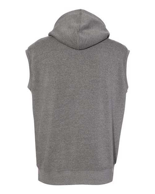 J. America 8877 Triblend Sleeveless Hooded Sweatshirt - Smoke Triblend - HIT a Double