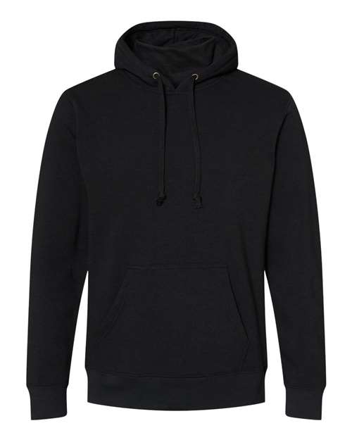 J. America 8879 Gaiter Fleece Hooded Sweatshirt - Black - HIT a Double - 1