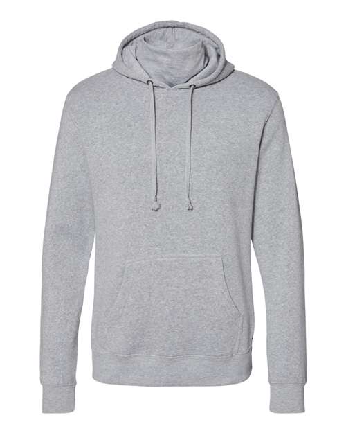 J. America 8879 Gaiter Fleece Hooded Sweatshirt - Grey Heather - HIT a Double - 1