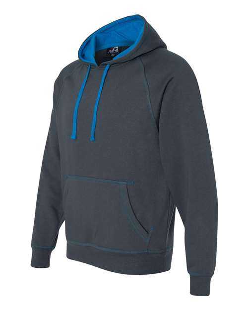 J. America 8883 Shadow Fleece Hooded Sweatshirt - Electric Blue - HIT a Double