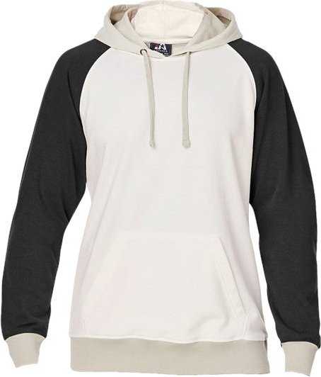 J. America 8886 Vintage Tricolor Hooded Sweatshirt - Antique White Black - HIT a Double - 1