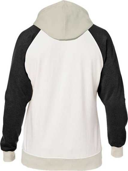 J. America 8886 Vintage Tricolor Hooded Sweatshirt - Antique White Black - HIT a Double - 2