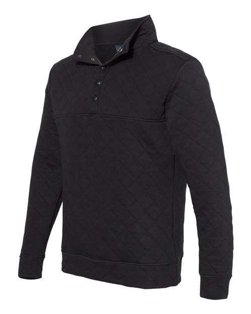 J. America 8890 Quilted Snap Pullover - Black - HIT a Double