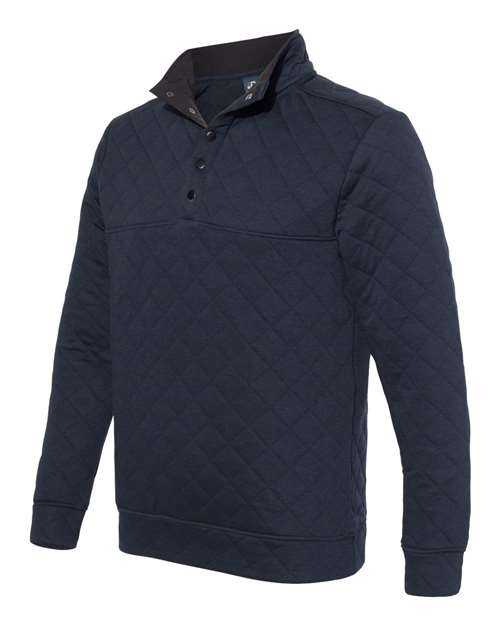 J. America 8890 Quilted Snap Pullover - Navy - HIT a Double