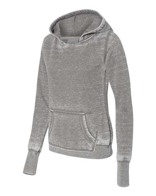 J. America 8912 Women&#39;s Zen Fleece Hooded Sweatshirt - Cement - HIT a Double