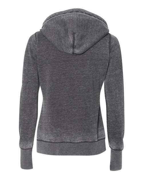 J. America 8912 Women&#39;s Zen Fleece Hooded Sweatshirt - Dark Smoke - HIT a Double