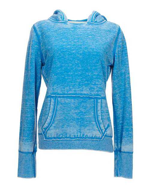J. America 8912 Women&#39;s Zen Fleece Hooded Sweatshirt - Oceanberry - HIT a Double