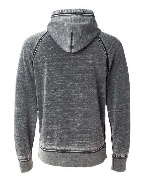 J. America 8915 Vintage Zen Fleece Hooded Sweatshirt - Dark Smoke - HIT a Double