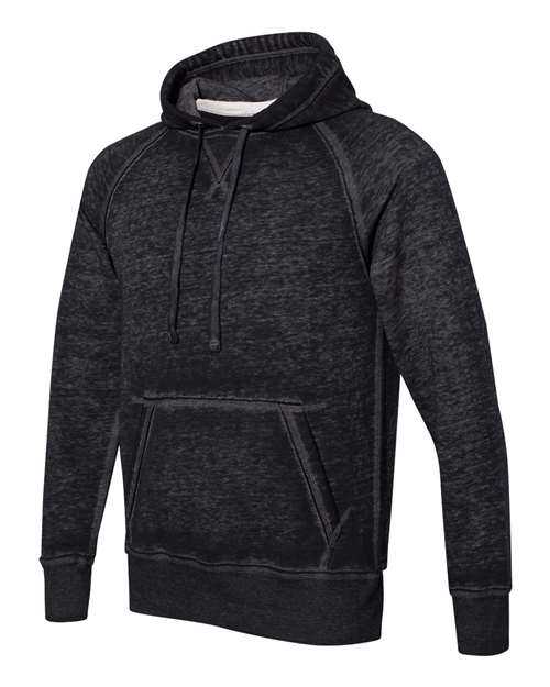 J. America 8915 Vintage Zen Fleece Hooded Sweatshirt - Twisted Black - HIT a Double