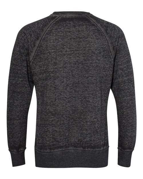 J. America 8920 Vintage Zen Fleece Crewneck Sweatshirt - Twisted Black - HIT a Double