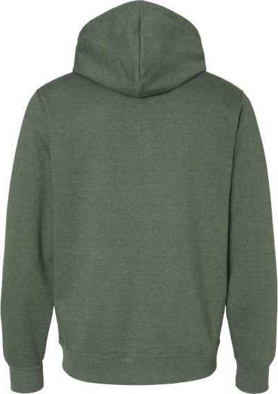 Jerzees 700MR Eco Premium Blend Ringspun Hooded Sweatshirt - Military Green Heather - HIT a Double - 2