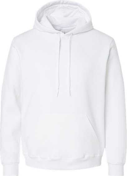 Jerzees 700MR Eco Premium Blend Ringspun Hooded Sweatshirt - White - HIT a Double - 1