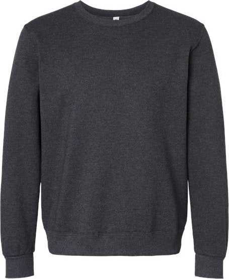 Jerzees 701MR Eco Premium Blend Ringspun Crewneck Sweatshirt - Black Ink Heather - HIT a Double - 1