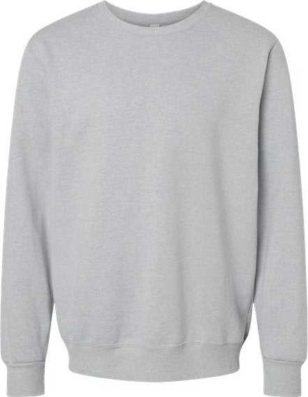 Jerzees 701MR Eco Premium Blend Ringspun Crewneck Sweatshirt - Frost Grey Heather - HIT a Double - 1