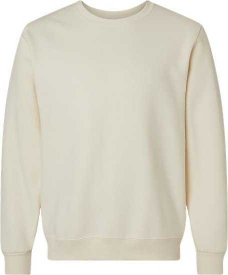 Jerzees 701MR Eco Premium Blend Ringspun Crewneck Sweatshirt - Sweet Cream Heather - HIT a Double - 1