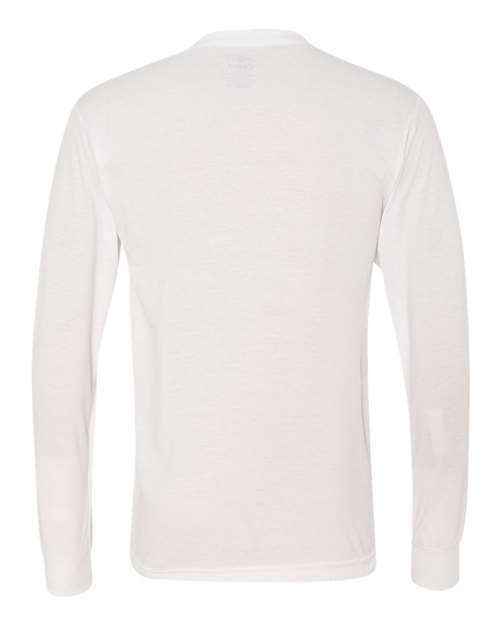 Jerzees 21MLR Dri-Power Performance Long Sleeve T-Shirt - White - HIT a Double