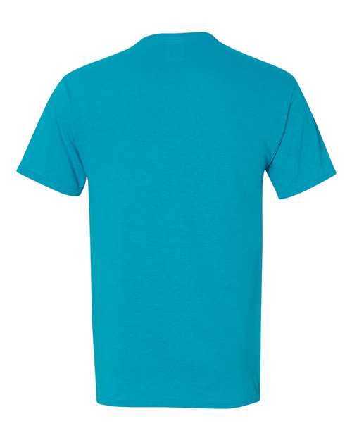 Jerzees 21MR Dri-Power Performance Short Sleeve T-Shirt - California Blue - HIT a Double