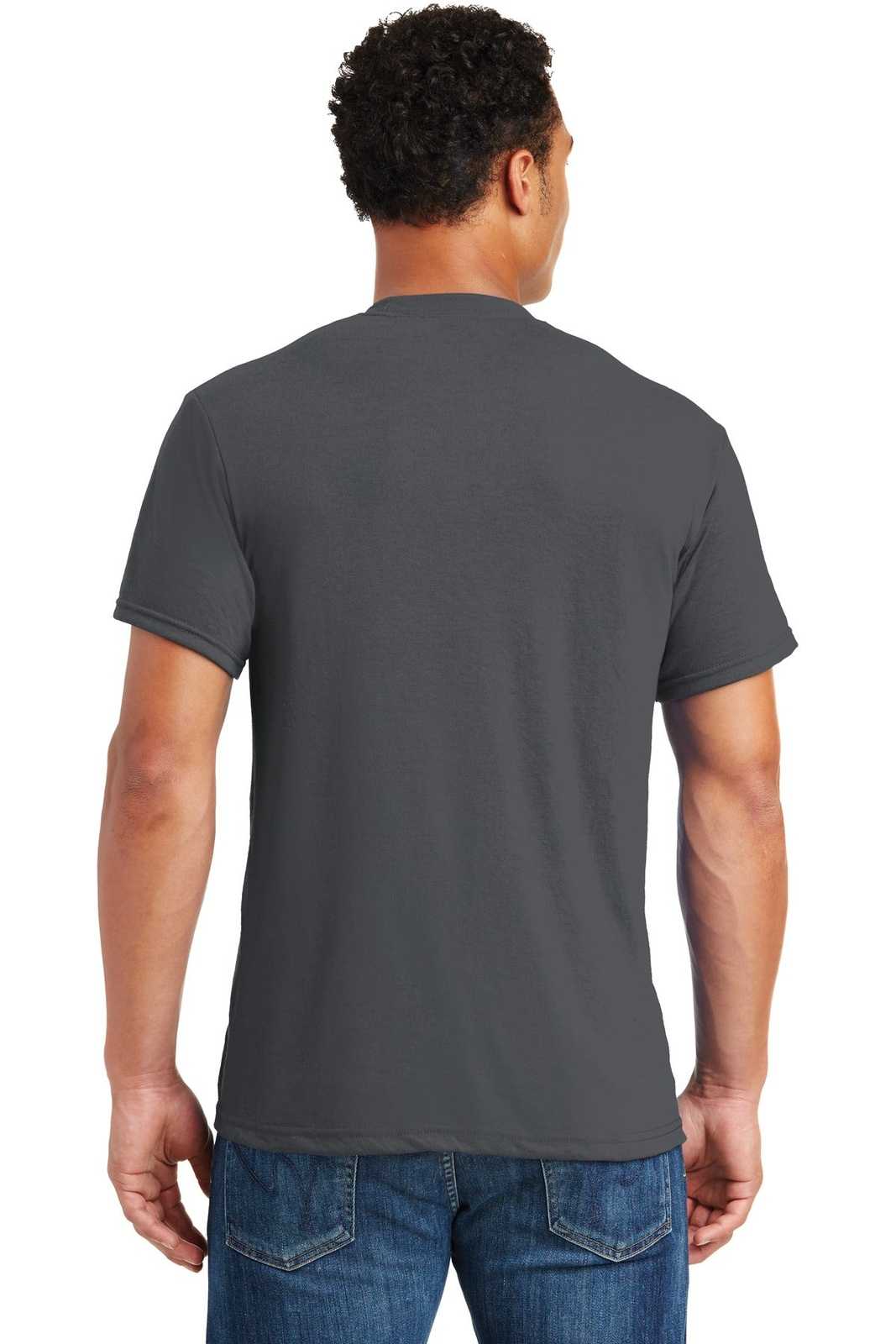 Jerzees 21M Dri-Power Sport 100% Polyester T-Shirt - Charcoal Gray - HIT a Double